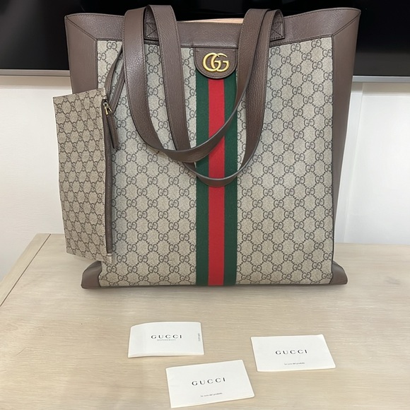 GUCCI Ophidia GG Supreme Large Tote - Picture 4 of 12